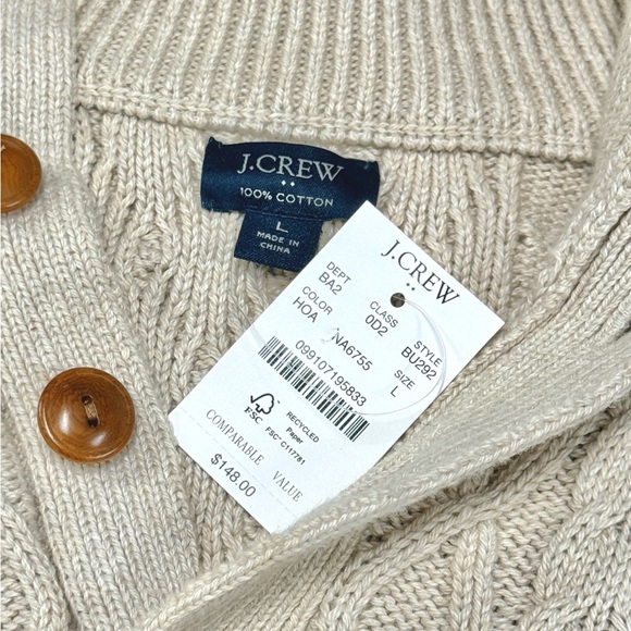 J. Crew Cable-Knit Mockneck Sweater - Picture 10 of 14